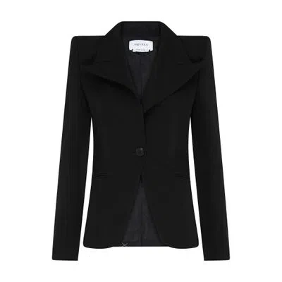 Alexander Mcqueen Crossed Blazer In Black