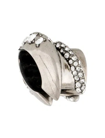 Pre-owned Alexander Mcqueen Crystal Ear Cuff In Multi