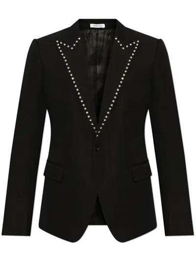 ALEXANDER MCQUEEN CRYSTAL-EMBELLISHED BLAZER