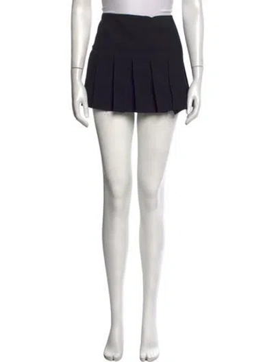 Pre-owned Alexander Mcqueen Crystal Embellishments Mini Skirt In Black