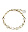 Alexander Mcqueen Crystal Logo Bracelet
