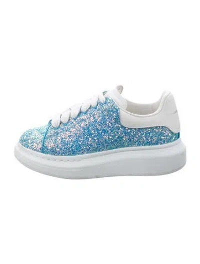 Pre-owned Alexander Mcqueen Kids' Crystal Low Top Sneakers In Blue