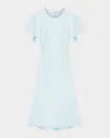 Alexander Mcqueen Crystal Neck Short-sleeve Knit Midi Dress