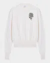 Alexander Mcqueen Wool Silver Tattoo Embroidered Sweater In White