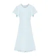 Alexander Mcqueen Crystal Stencil Midi Dress In Blue