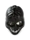 Alexander Mcqueen Crystal-embellished Ring In Black