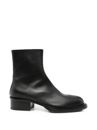 Pre-owned Alexander Mcqueen Cuban Ankle Boots In Black