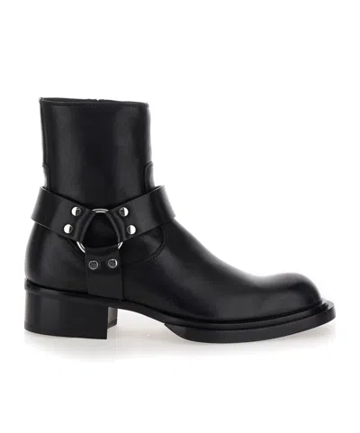 ALEXANDER MCQUEEN ALEXANDER MCQUEEN ROUND-TOE ANKLE BOOTS