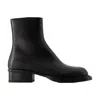 Alexander Mcqueen Cuban Stack Boot With 4.5 Cm Heel