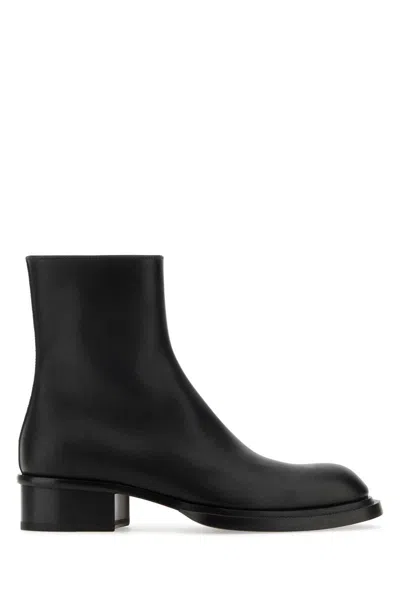 ALEXANDER MCQUEEN ALEXANDER MCQUEEN CUBAN STACK ANKLE BOOTS
