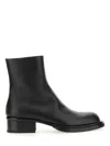 Alexander Mcqueen Cuban Stack Boot With 4.5 Cm Heel