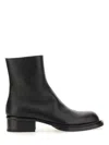 Alexander Mcqueen Cuban Stack Boot With 4.5 Cm Heel
