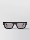 Alexander Mcqueen Curved Rectangular Sunglasses Sculpted Arms