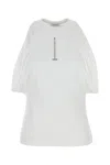 Alexander Mcqueen Ribbed Tank Top With Chain Closure In White