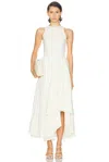 Alexander Mcqueen Cut & Sew Jersey Dress In White