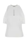 Alexander Mcqueen Ribbed Cotton Top In White