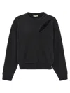 Alexander Mcqueen Woman Black Sweatshirts In Black