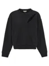 Alexander Mcqueen Woman Black Sweatshirts In Black