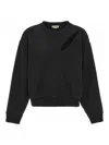 Alexander Mcqueen Woman Black Sweatshirts In Black