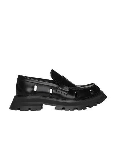 ALEXANDER MCQUEEN ALEXANDER MCQUEEN CUT-OUT FLAT SHOES