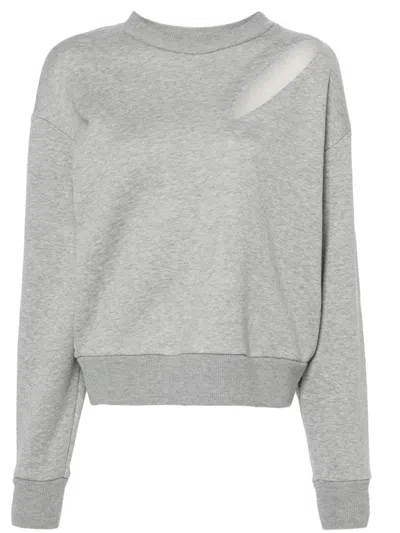 ALEXANDER MCQUEEN CUT-OUT JERSEY SWEATSHIRT