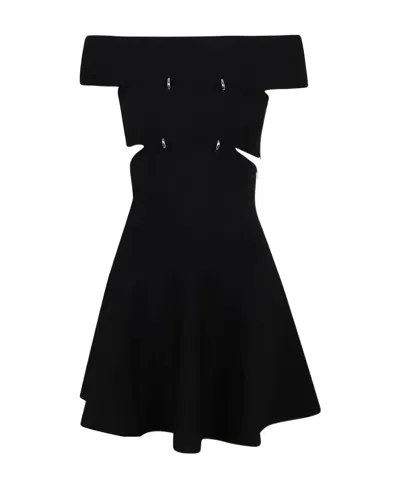 ALEXANDER MCQUEEN ALEXANDER MCQUEEN OFF-SHOULDER FLARED DRESS