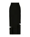 Alexander Mcqueen Bandage Pencil Skirt In Black