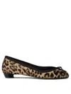 Alexander Mcqueen Printed Calf-hair Armadillo Ballerinas In Printed