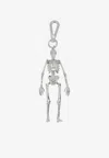 Alexander Mcqueen Dancing Skeleton Keychain In Silver