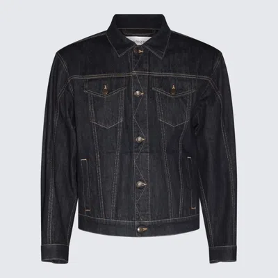 Alexander Mcqueen Dark Blue Cotton Denim Jacket