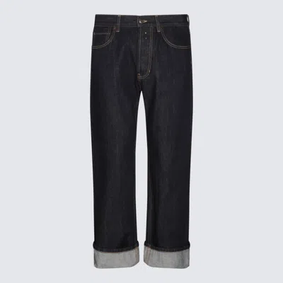 Alexander Mcqueen Dark Blue Cotton Jeans In Denim