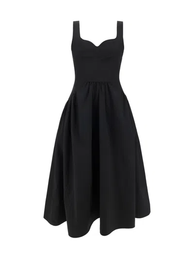 Alexander Mcqueen Day Long Dress In Black