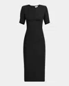 Alexander Mcqueen Day Wool-blend Midi Dress