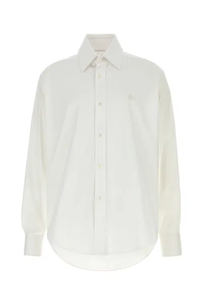 ALEXANDER MCQUEEN ALEXANDER MCQUEEN WHITE POPLIN SHIRT