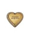 Alexander Mcqueen Debossed-logo Lace Lock In Yellow