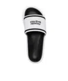 Alexander Mcqueen Debossed Logo Slides In Black