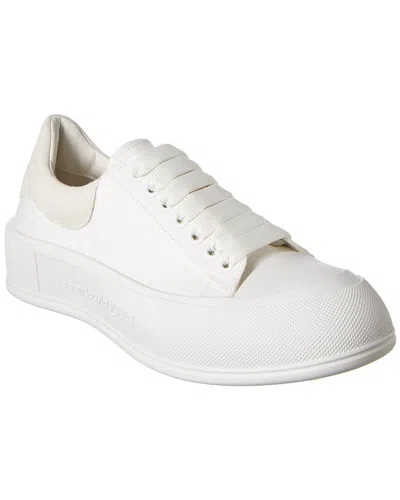 ALEXANDER MCQUEEN ALEXANDER MCQUEEN DECK PLIMSOLL CANVAS SNEAKER
