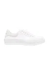 Alexander Mcqueen Deck Plimsoll Lace-up Sneakers In White