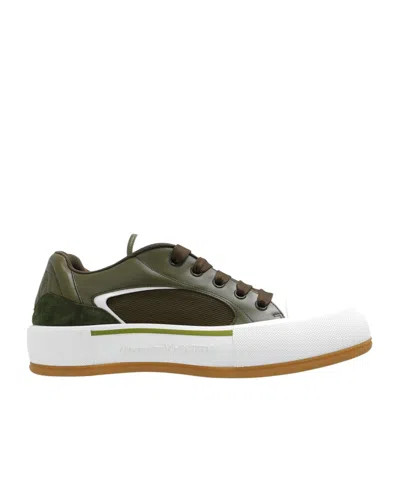 ALEXANDER MCQUEEN ALEXANDER MCQUEEN PLIMSOLL LOW-TOP SNEAKERS