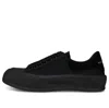 Alexander Mcqueen Deck Skate Plimsoll Lace Up 'triple Black'
