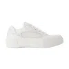 Alexander Mcqueen Deck Sneakers Alexander Mc Queen Calfskin White In White