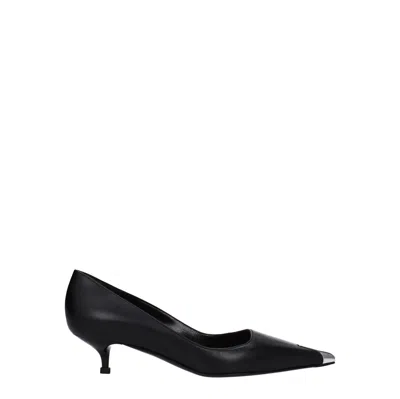 Alexander Mcqueen Décolleté Donna Pelle Nero