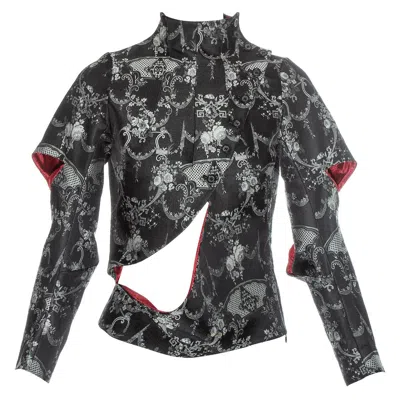 Pre-owned Alexander Mcqueen Deconstructed Bias Cut 'joan' Jacket, Fw 1998 In Black