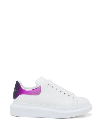 Alexander Mcqueen Degradé Round Sneakers In White