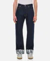 Alexander Mcqueen Mens Indigo Turn-up Folded-hem Regular-fit Jeans In Blue