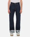 Alexander Mcqueen Mens Indigo Turn-up Folded-hem Regular-fit Jeans In Blue