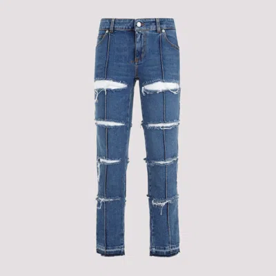 ALEXANDER MCQUEEN DENIM BLUE STONE WASH JEANS