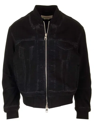 Alexander Mcqueen Alexander Mc Queen Lightweight Zipped Jacket Black