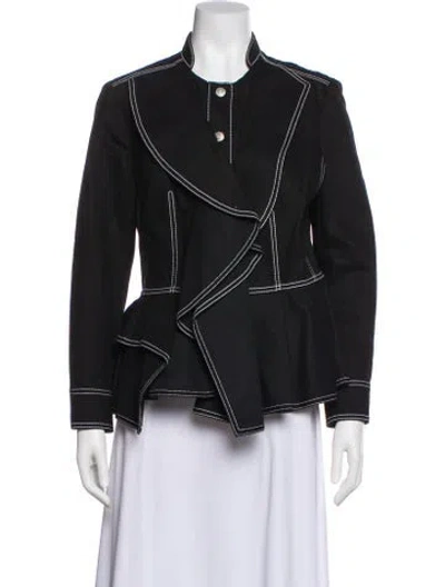 Pre-owned Alexander Mcqueen Denim Jacket In Black