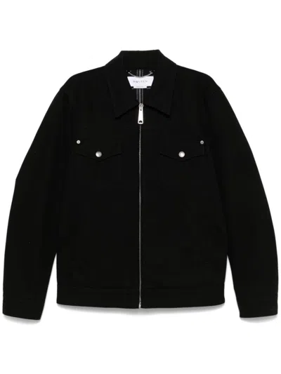 Alexander Mcqueen Denim Jacket In Black  